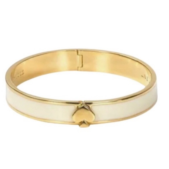 KATE SPADE • Ivory Cream Live Colorfully Spade Bangle Bracelet - Picture 5 of 6